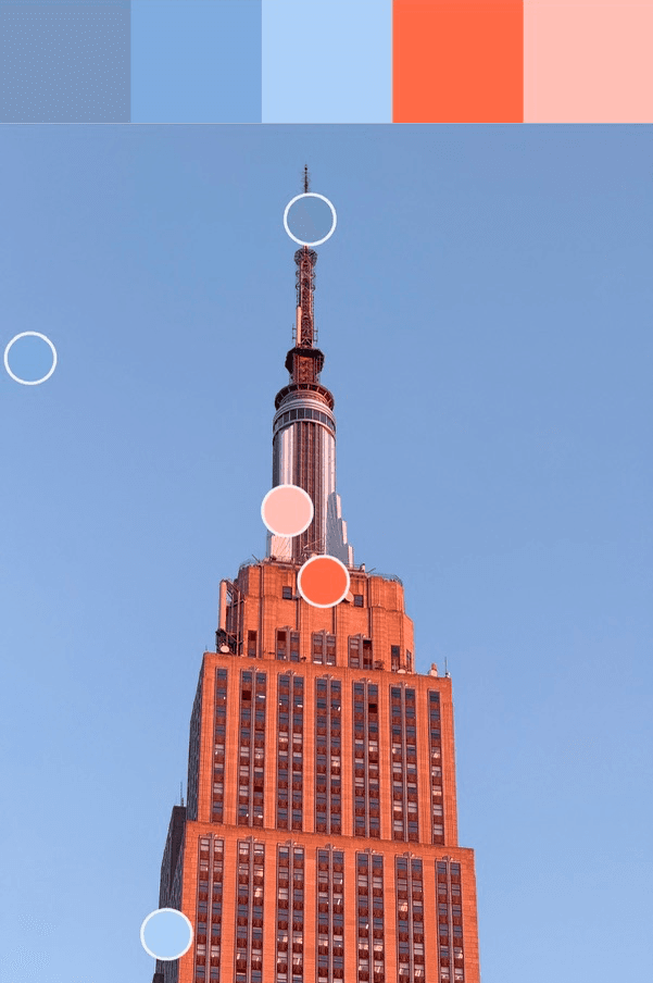 Empire State Building at sunset